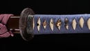 Sabre Antique Japonais Katana, Période Edo, Koshirae Marron et Bleu