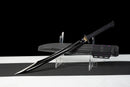 Gladius Tactique Nightshade — DLC Elite — 80CrV2, Poignée noire texturée, vis violettes, garde dorée, fourreau noir carbone,