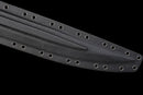 Gladius Tactique Nightshade — DLC Elite — 80CrV2, Poignée noire texturée, vis violettes, garde dorée, fourreau noir carbone,