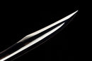 Gladius Tactique Nightshade — DLC Elite — 80CrV2, Poignée noire texturée, vis violettes, garde dorée, fourreau noir carbone,