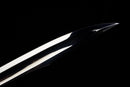 Gladius Tactique Nightshade — DLC Elite — 80CrV2, Poignée noire texturée, vis violettes, garde dorée, fourreau noir carbone,