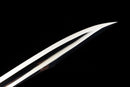 Gladius Tactique Nightshade — DLC Elite — 80CrV2, Poignée noire texturée, vis violettes, garde dorée, fourreau noir carbone,