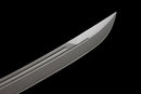Épée Machette Shadow Fang — SK5, Poignée noire texturée, fourreau noir texturé, clip