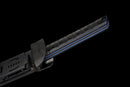 Épée Machette Shadow Fang — SK5, Poignée noire texturée, fourreau noir texturé, clip
