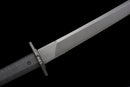 Tachi Fantôme Épée Longue Tactique — SK5, Poignée noire texturée, fourreau noir mat, rivets.
