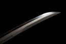 Fauchard Fantôme Épée Tactique — DLC Edition — SK5, Poignée noire striée, fourreau gris foncé, nervuré, perforé.