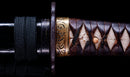 Antique Japanese Katana Sword with Tombo Dragonfly Menuki & Sansui Landscape Tsuba — Tamahagane