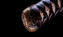 Antique Japanese Katana Sword with Tombo Dragonfly Menuki & Sansui Landscape Tsuba — Tamahagane
