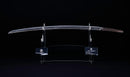 Antique Japanese Katana with Seated Sages Iron Tsuba and Suguha Hamon, Mumei, Edo Period — Tamahagane