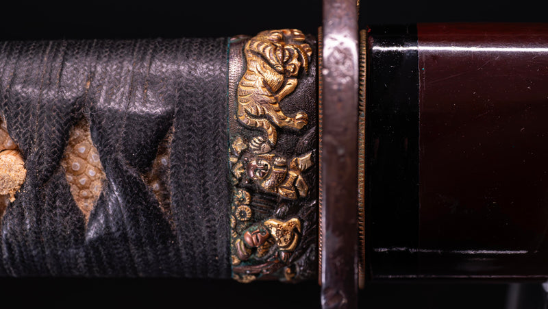 Sabre Antique Japonais Katana signé Fujiwara Kanefusa Kaneuji