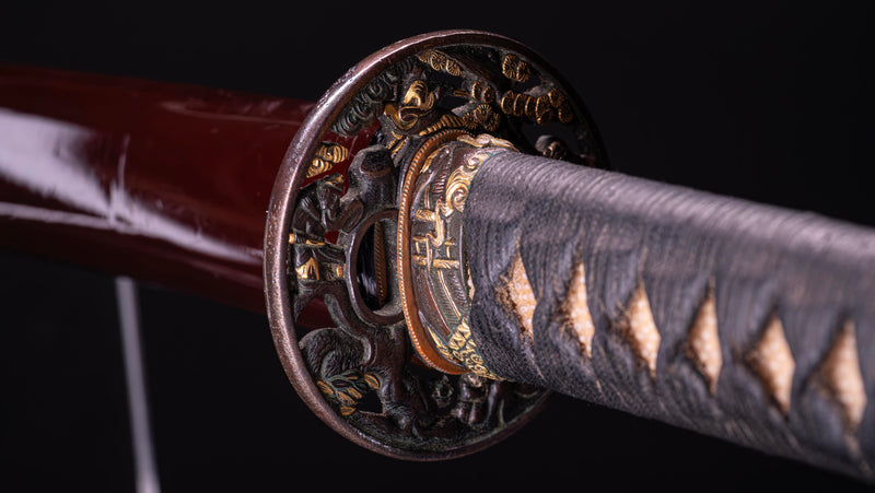 Sabre Antique Japonais Katana signé Fujiwara Kanefusa Kaneuji