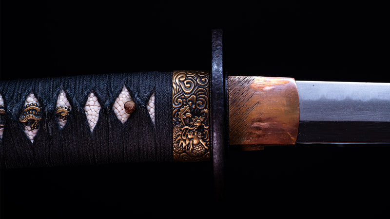 Sabre Antique Japonais Katana signé Noshu ju Fujiwara Kanefusa