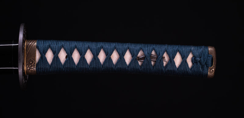 Sabre Katana Japonais Antique avec un Koshirae Inspiré par la Mer