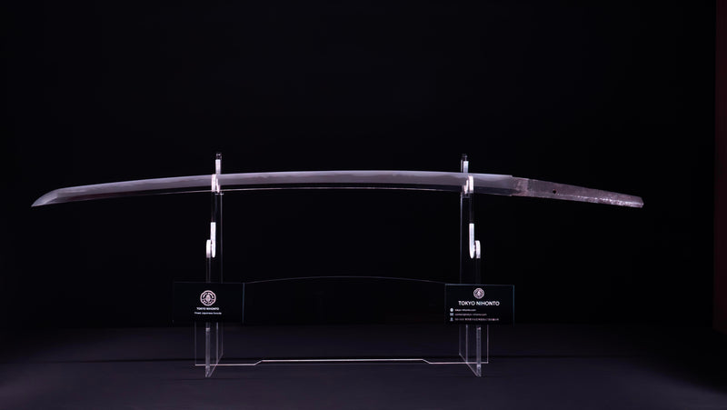 Sabre Antique Katana Japonais avec Kuruma-sukashi Tsuba