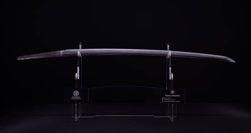 Sabre Antique Katana Japonais avec Kuruma-sukashi Tsuba