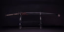 Sabre Katana Japonais Antique avec Tsuba en Fer et Koshirae Noir