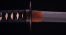 Sabre Katana Japonais Antique avec Tsuba en Fer et Koshirae Noir