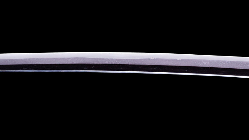 Sabre Antique Katana Japonais avec Tsuba Sukashi à Motif de Feuille