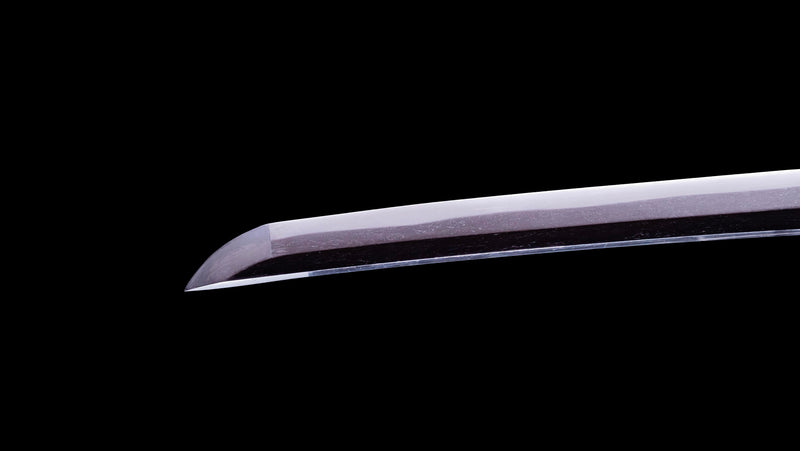 Sabre Antique Katana Japonais avec Tsuba Sukashi à Motif de Feuille