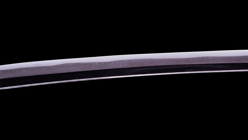Sabre Antique Katana Japonais avec Tsuba Sukashi à Motif de Feuille
