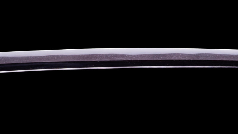 Sabre Antique Katana Japonais avec Tsuba Sukashi à Motif de Feuille