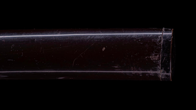 Sabre Antique Katana Japonais avec Tsuba Sukashi à Motif de Feuille