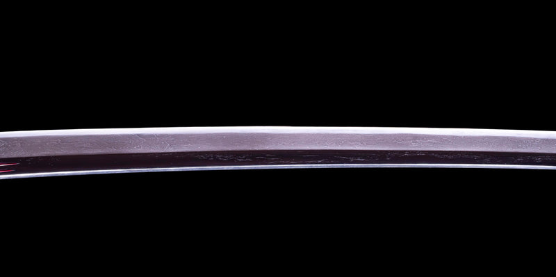 Sabre Antique Katana Japonais avec Bo-Hi Laqué Rouge