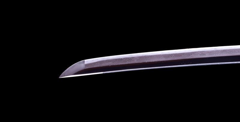 Sabre Antique Katana Japonais avec Bo-Hi Laqué Rouge