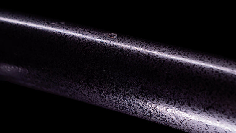 Sabre Antique Katana Japonais avec Bo-Hi Laqué Rouge