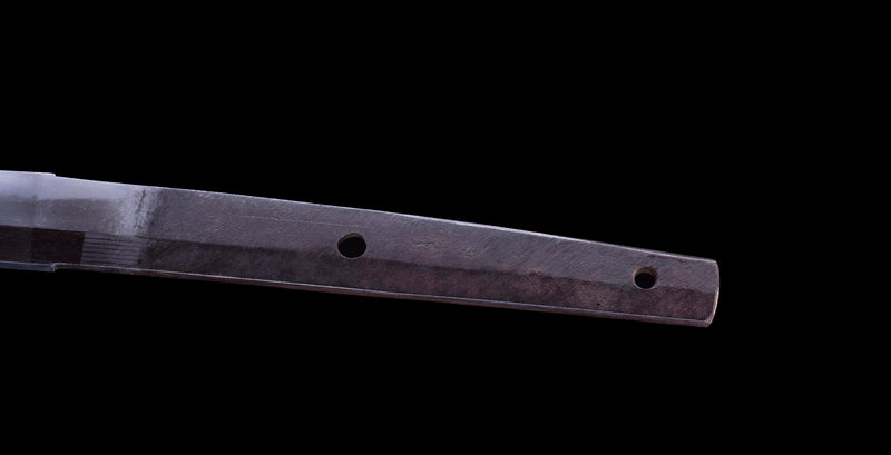 Katana Japonais Antique Tsuba Kakugata Arrondi - Fin Muromachi