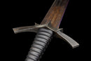 Lame de Morgul du Roi Sorcier - Épée du Seigneur des Anneaux — Acier 65 Manganèse, Poignée noire striée, fourreau noir cuir,