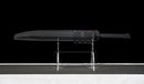 Gladius Tactique Midnight — DLC Elite — Acier 80CrV2, Poignée noire, garde dorée, fourreau noir carbone, vis violettes.
